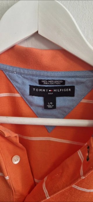 Polo Tommy Hilfiger Naranja Rayas SeaDream