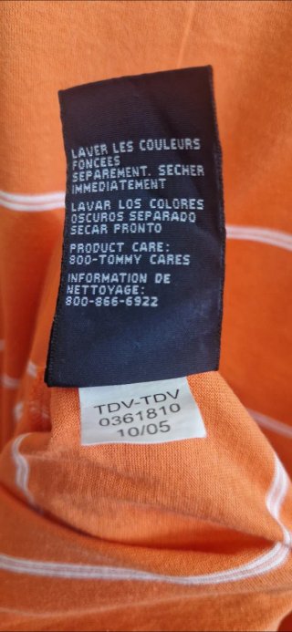 Polo Tommy Hilfiger Naranja Rayas SeaDream