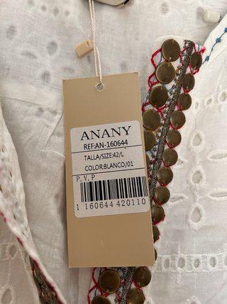 Blusa ANANY blanca bordada