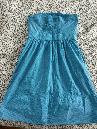 Vestido Zara Azul Rayas