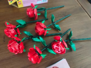 Lego botanical 40450 rose rosse