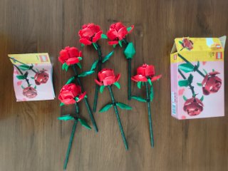 Lego botanical 40450 rose rosse