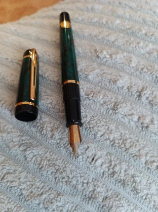 Pluma estilográfica Waterman verde
