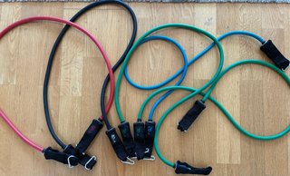 Bandas de resistencia con asas y bolsa