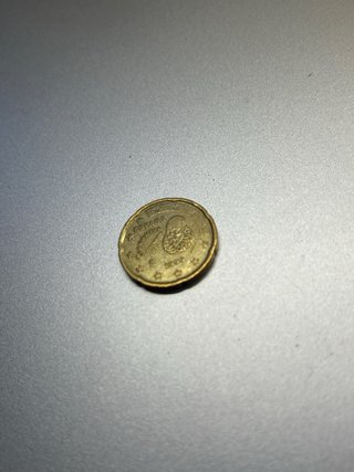 Moneda ÚNICA de 20 céntimos españoles