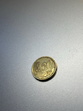 Moneda ÚNICA de 20 céntimos españoles