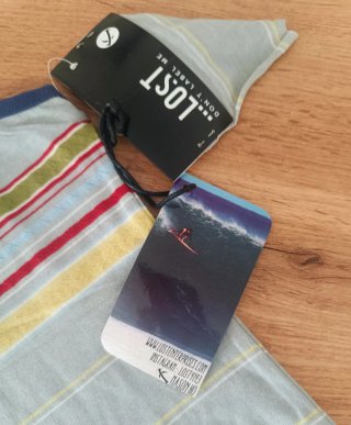 Camiseta Lost Surf Talla M Rayas