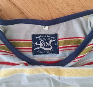 Camiseta Lost Surf Talla M Rayas