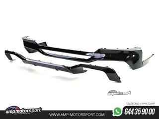 DIFUSOR TRASERO M PERFORMANCE BMW X4 G02 18-21 + COLAS DOBLES NEGRAS