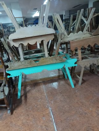 Cantareras antiguas de madera, lote de 15