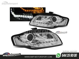 FAROS DELANTEROS LUZ DIURNA LED PARA AUDI A4 B7 2004-2008