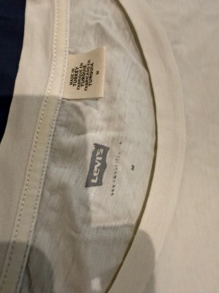 Camiseta Levi's Logo Gris y Blanca