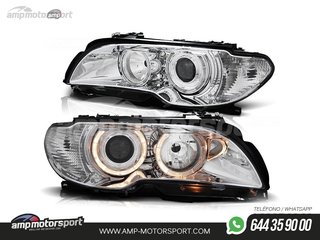 FAROS DELANTEROS OJOS DE ANGEL PARA BMW SERIE 3 E46 / COUPE / CABRIO