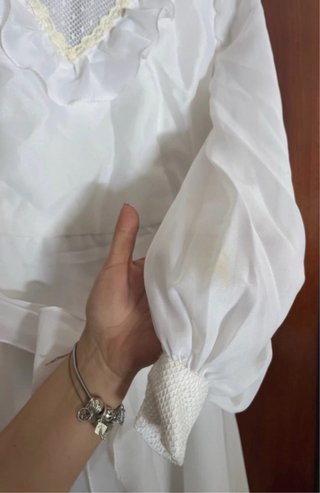 Abito da sposa vintage anni '70 Tg 42