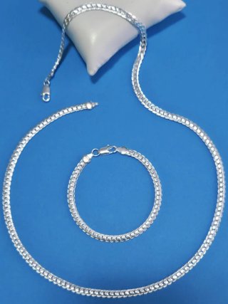 Collar + Pulsera / Plata 925 - 60/65 cm