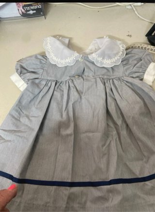 Vestitino bimba a righe con barchetta
