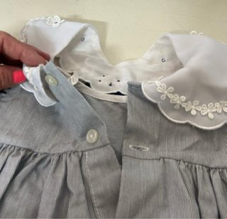 Vestitino bimba a righe con barchetta
