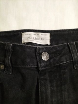 Pantalones cortos vaqueros negros hombre
