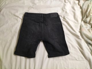 Pantalones cortos vaqueros negros hombre