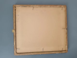 Antico frammento olio su tela XIX sec.