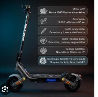 Patinete Eléctrico Smartgyro rockwey evo