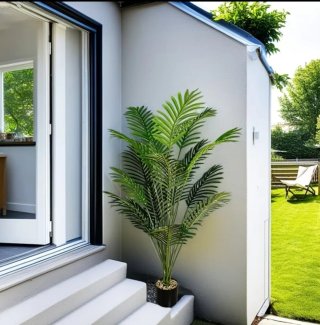 Planta artificial 110cm con hojas grandes