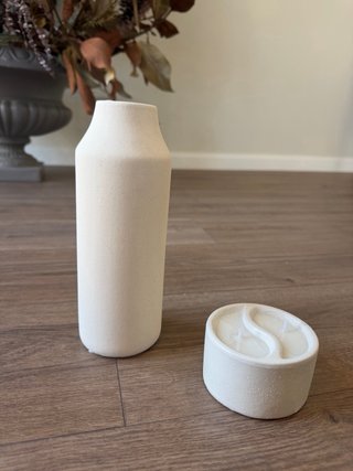 Jarrón Muymucho Beige Cerámica