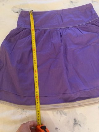 Falda Mango morada talla 34