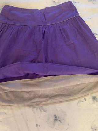 Falda Mango morada talla 34