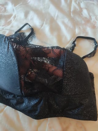 Reggiseno Intimissimi nero pizzo glitter
