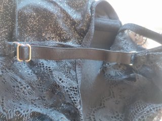 Reggiseno Intimissimi nero pizzo glitter