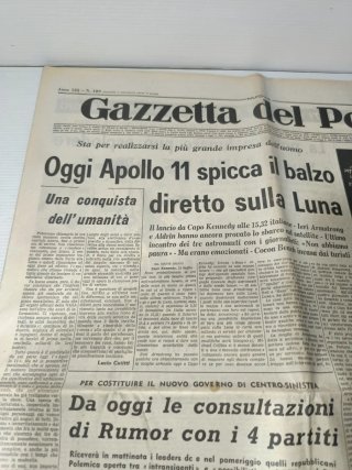 Apollo 11 Gazzetta del Popolo 16 luglio 1969