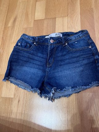 Shorts Vaqueros Deshilachados Azul Talla 32