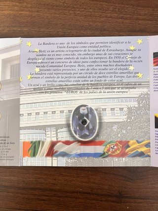 Monedas Euro 2002 Presidencia Española. Zafiro 1kl