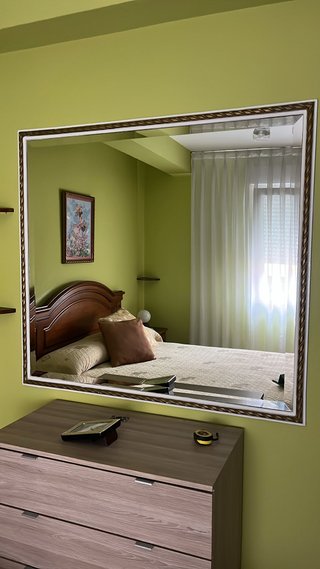Espejo decorativo madera y cristal