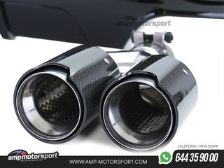 DIFUSOR TRASERO BRILLO BMW SERIE 5 F10/F11 + COLAS DOBLES CARBONO
