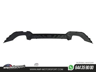 DIFUSOR TRASERO PARA BMW SERIE 3 G20 G21 + COLAS DOBLES CROMADAS