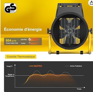 Calefactor 5000W con ventilador