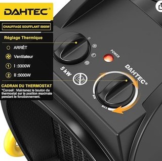 Calefactor 5000W con ventilador