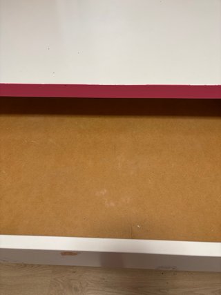Escritorio Ikea Rosa y Blanco