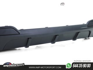 DIFUSOR TRASERO MATE BMW SERIE 5 F10/F11 + COLAS DOBLES CARBONO