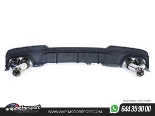 DIFUSOR TRASERO MATE BMW SERIE 5 F10/F11 + COLAS DOBLES CARBONO