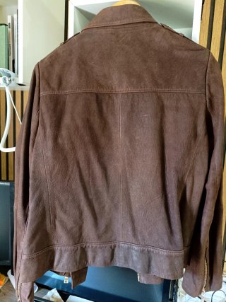 Chaqueta / Cazadora de piel marrón T-XXL