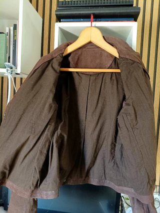 Chaqueta / Cazadora de piel marrón T-XXL