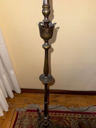 Lámpara de pie forja vintage