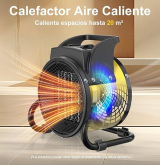 Calefactor Cerámico 2000W Bajo Consumo