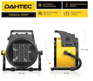 Calefactor Cerámico 2000W Bajo Consumo