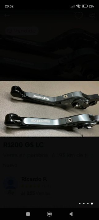 Manetas BMW R1200 GS LC Plegables