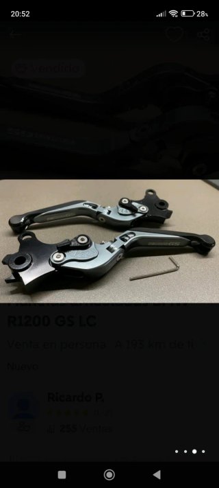 Manetas BMW R1200 GS LC Plegables