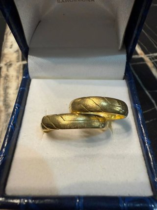 Pareja de Anillos Oro 18K